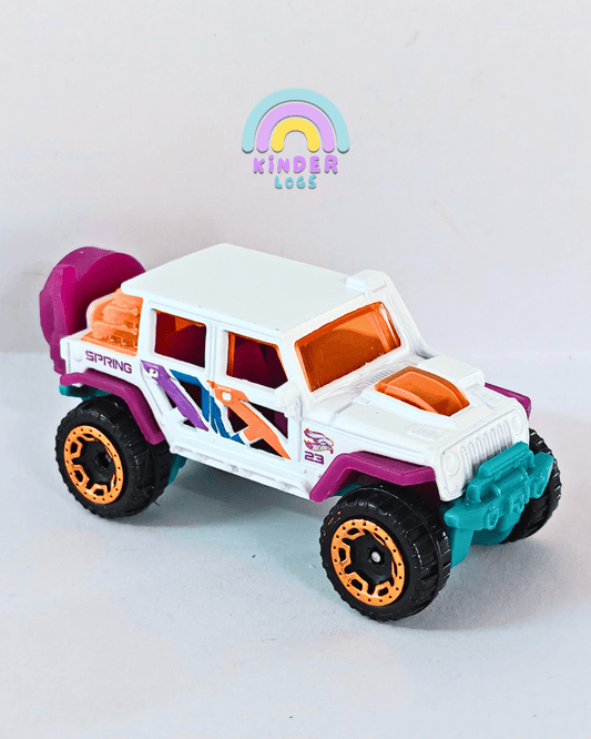 Hot Wheels Spring Series 2017 Jeep Wrangler (Uncarded - New) - Kinder Logs