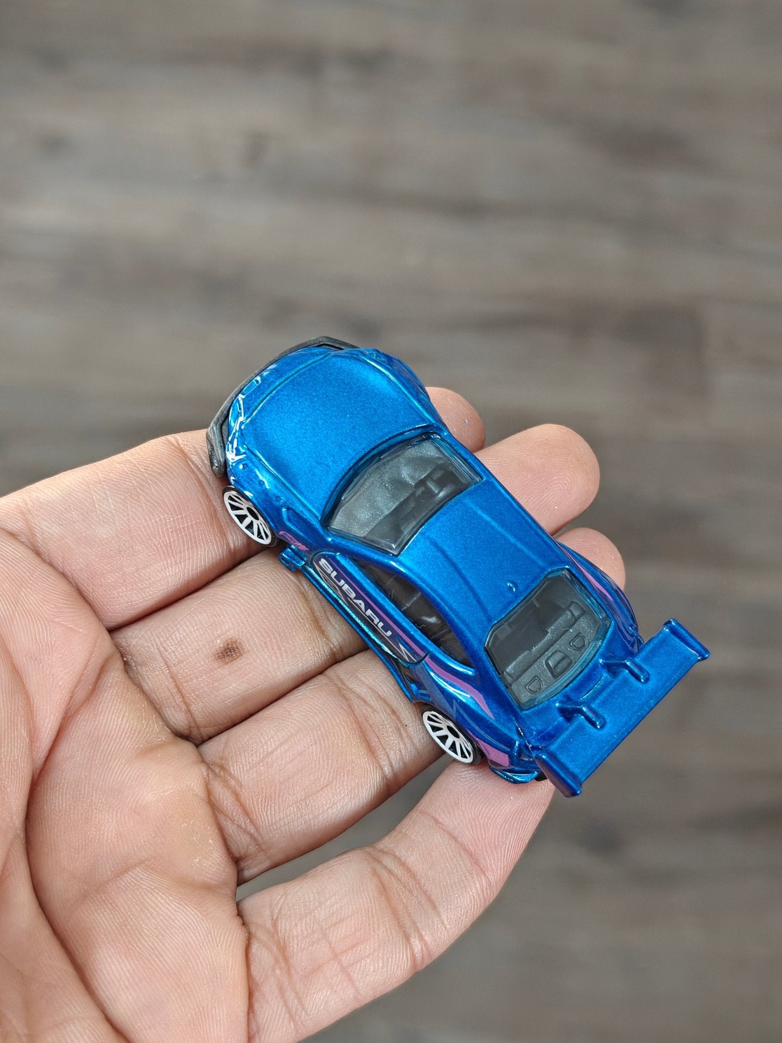 Hot Wheels Subaru BRZ - Blue Imported (Uncarded - New) - Kinder Logs