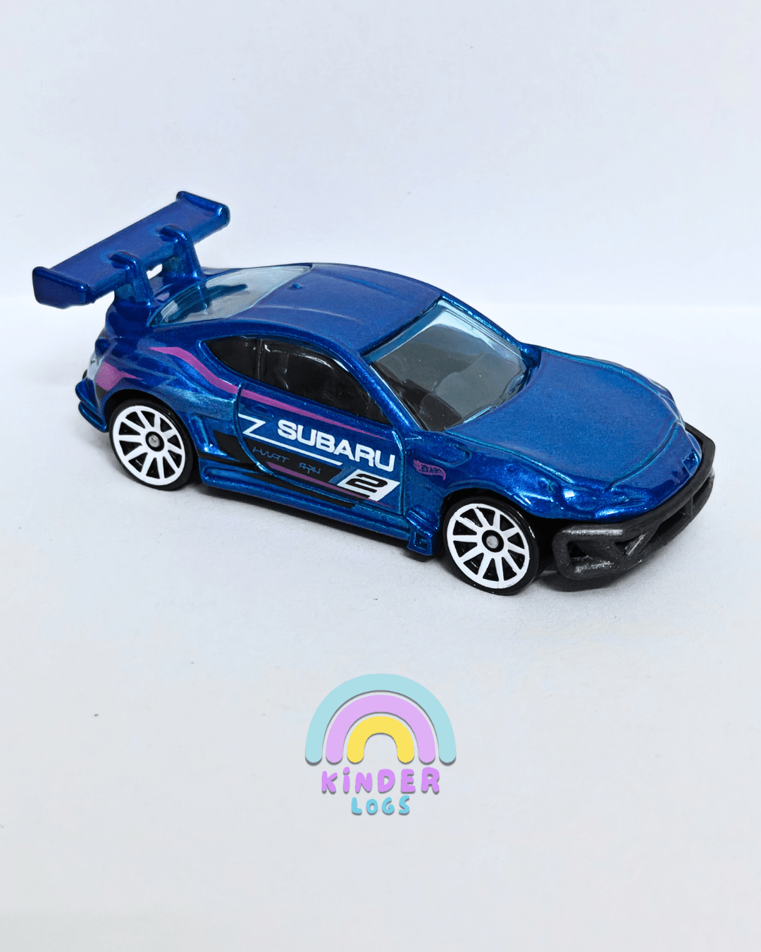 Hot Wheels Subaru BRZ - Blue Imported (Uncarded - New) - Kinder Logs