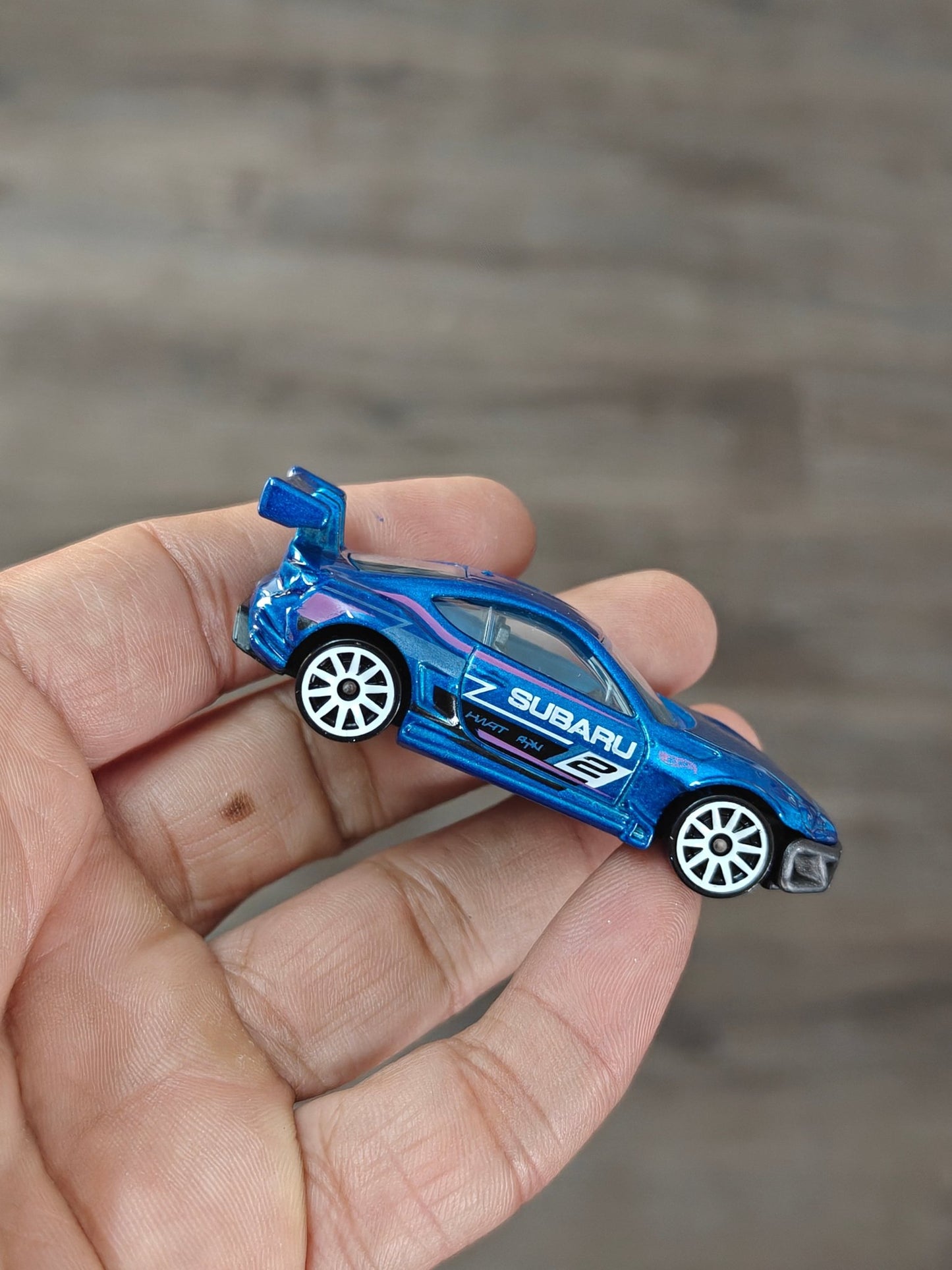 Hot Wheels Subaru BRZ - Blue Imported (Uncarded - New) - Kinder Logs