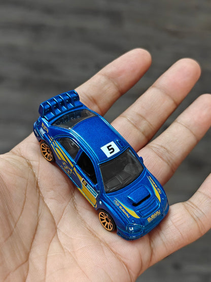 Hot Wheels Subaru Impreza WRX - Blue (Uncarded - New) - Kinder Logs