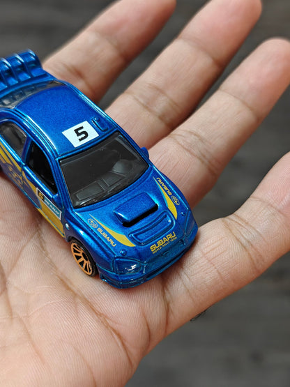 Hot Wheels Subaru Impreza WRX - Blue (Uncarded - New) - Kinder Logs