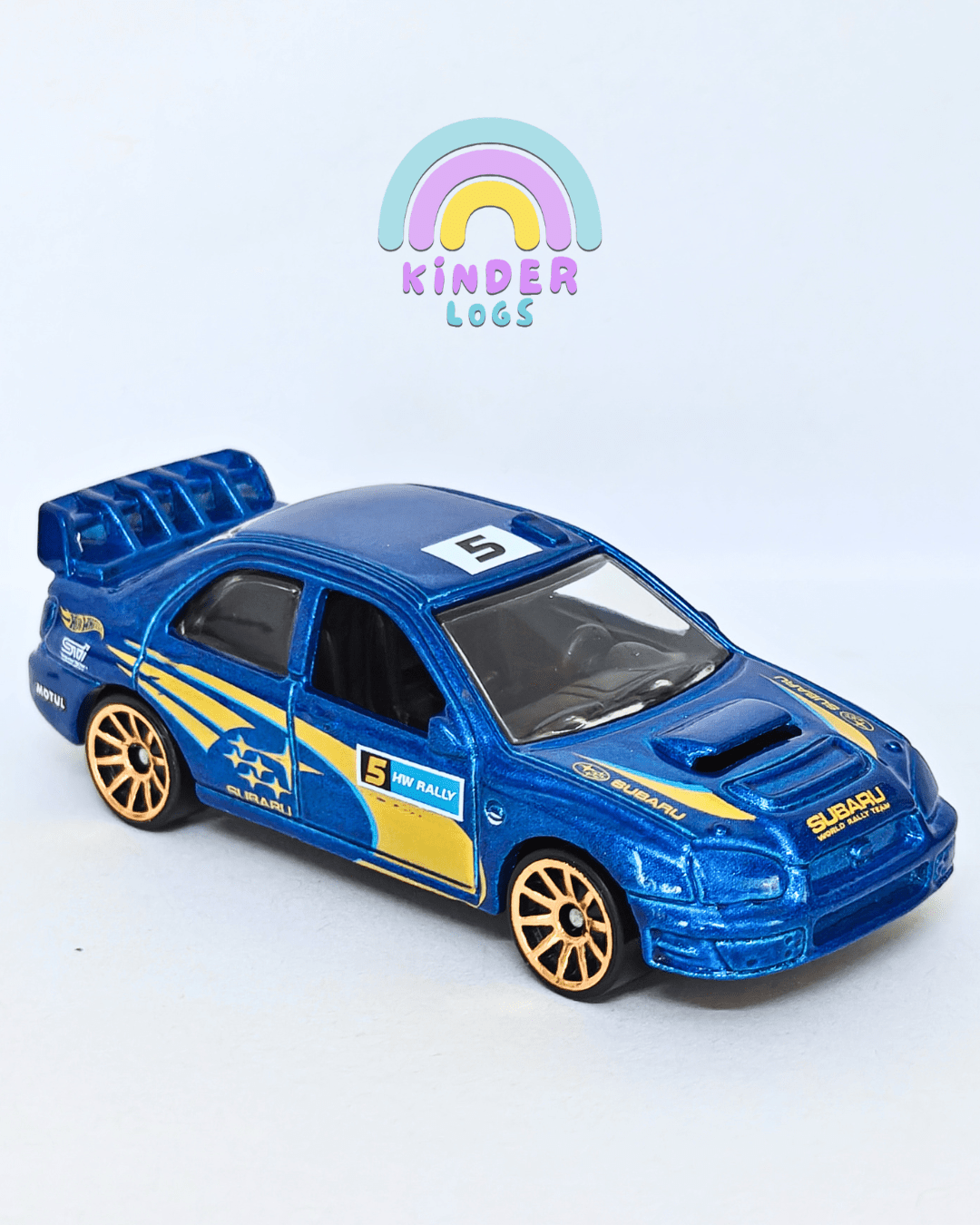 Hot Wheels Subaru Impreza WRX - Blue (Uncarded - New) - Kinder Logs
