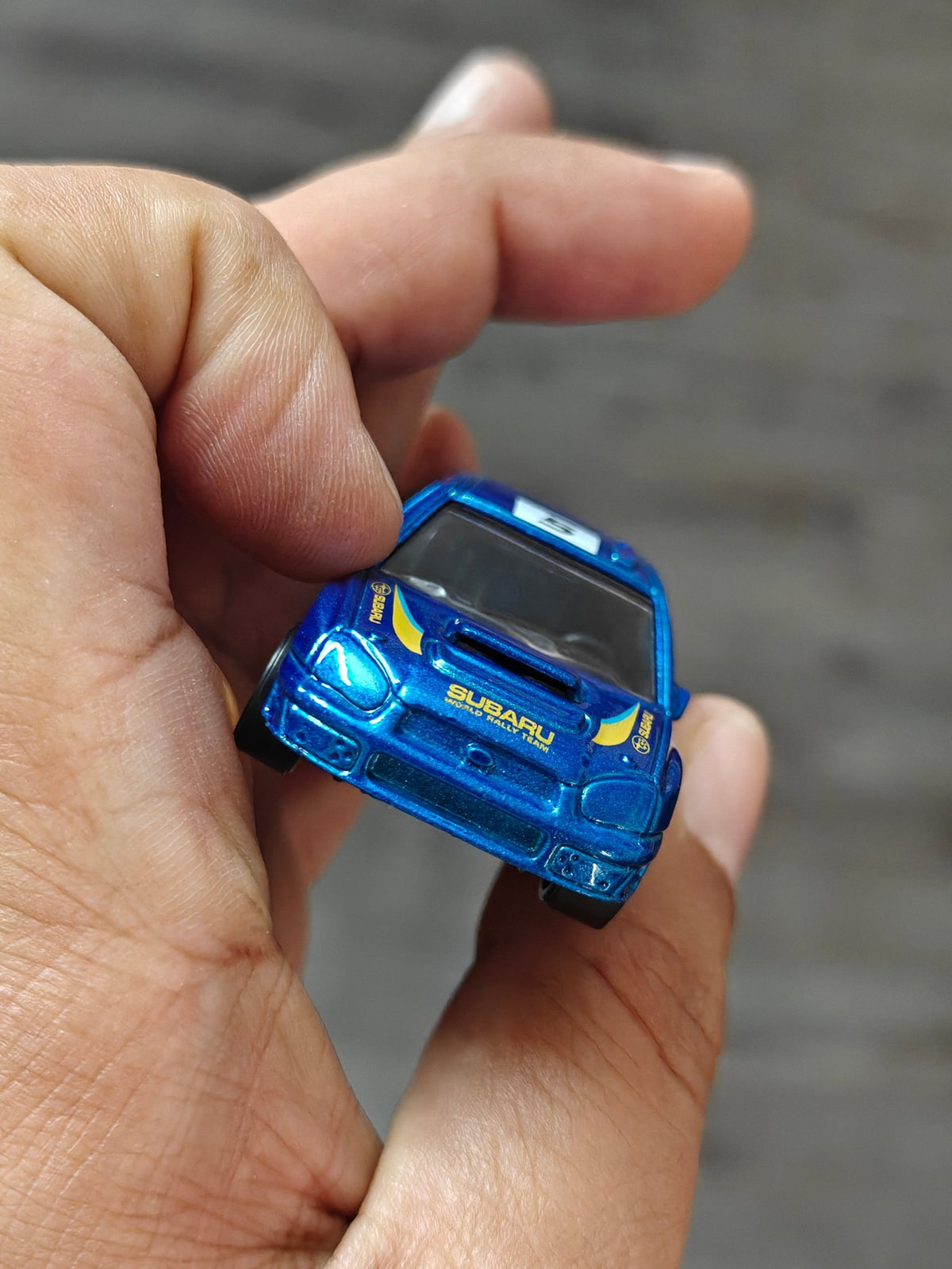 Hot Wheels Subaru Impreza WRX - Blue (Uncarded - New) - Kinder Logs