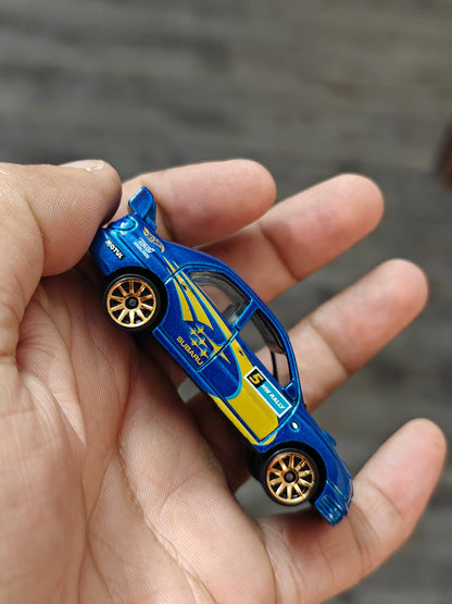 Hot Wheels Subaru Impreza WRX - Blue (Uncarded - New) - Kinder Logs