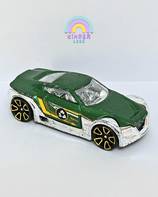 Hot Wheels Symbolic - Green (Pre - Owned Car) - Kinder Logs