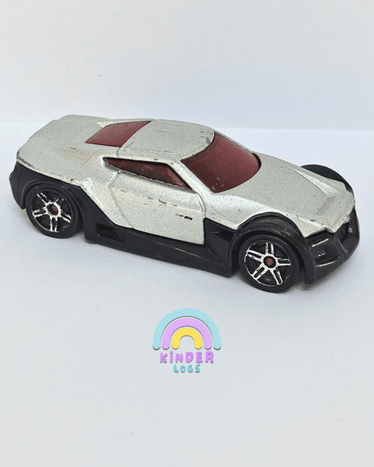 Hot Wheels Symbolic - Silver (Pre - Owned Car) - Kinder Logs