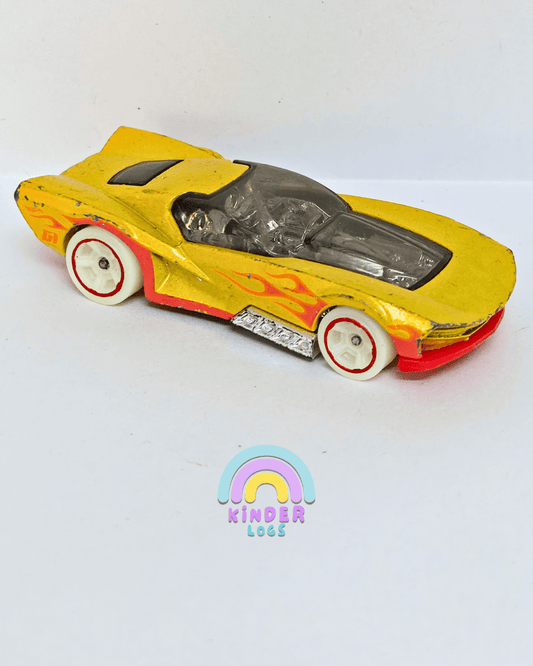 Hot Wheels T9719 Street Shaker - Yellow (Pre - Owned Car) - Kinder Logs