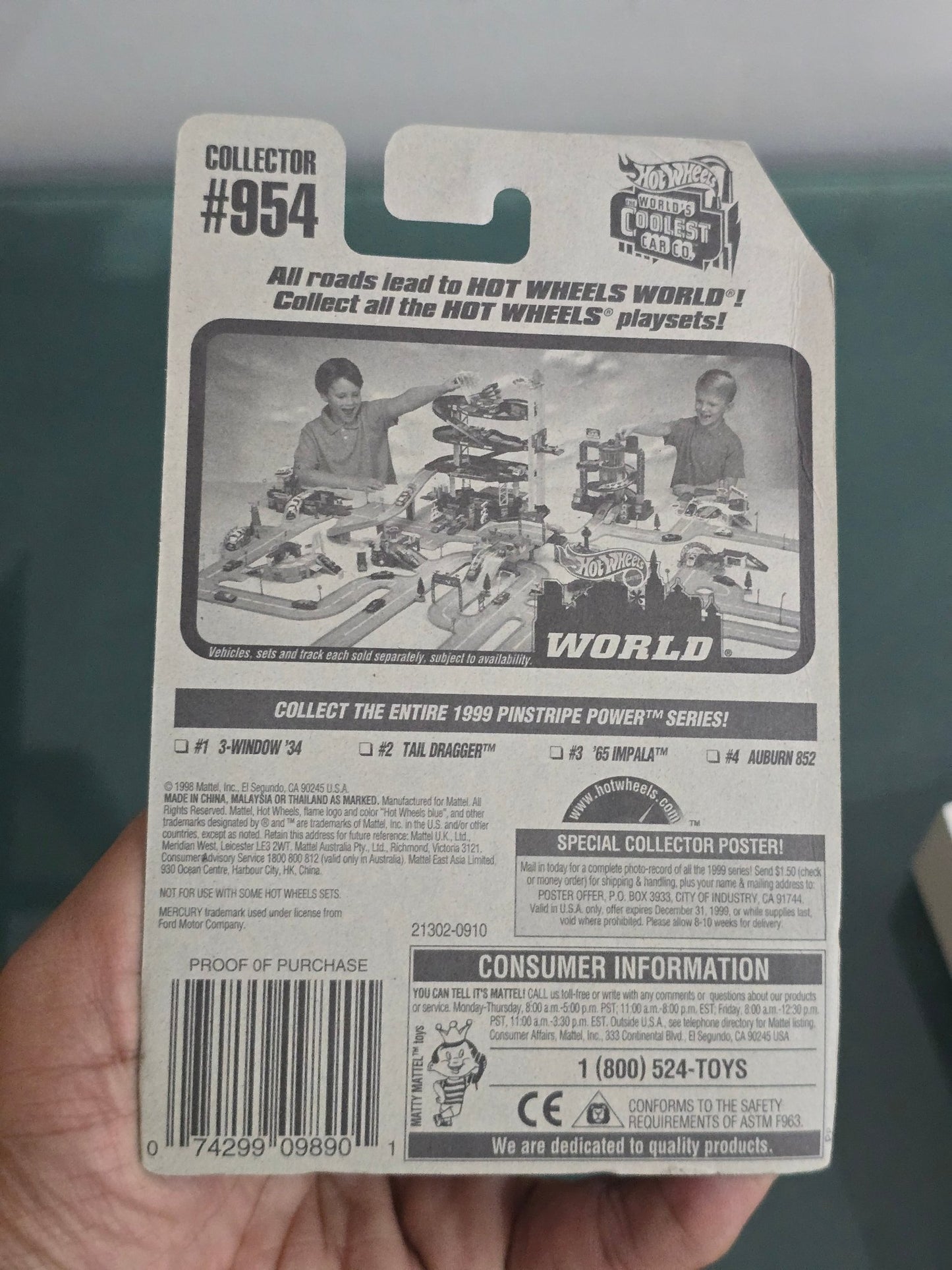 Hot Wheels Tail Dragger - Pinstripe Power Series - Kinder Logs