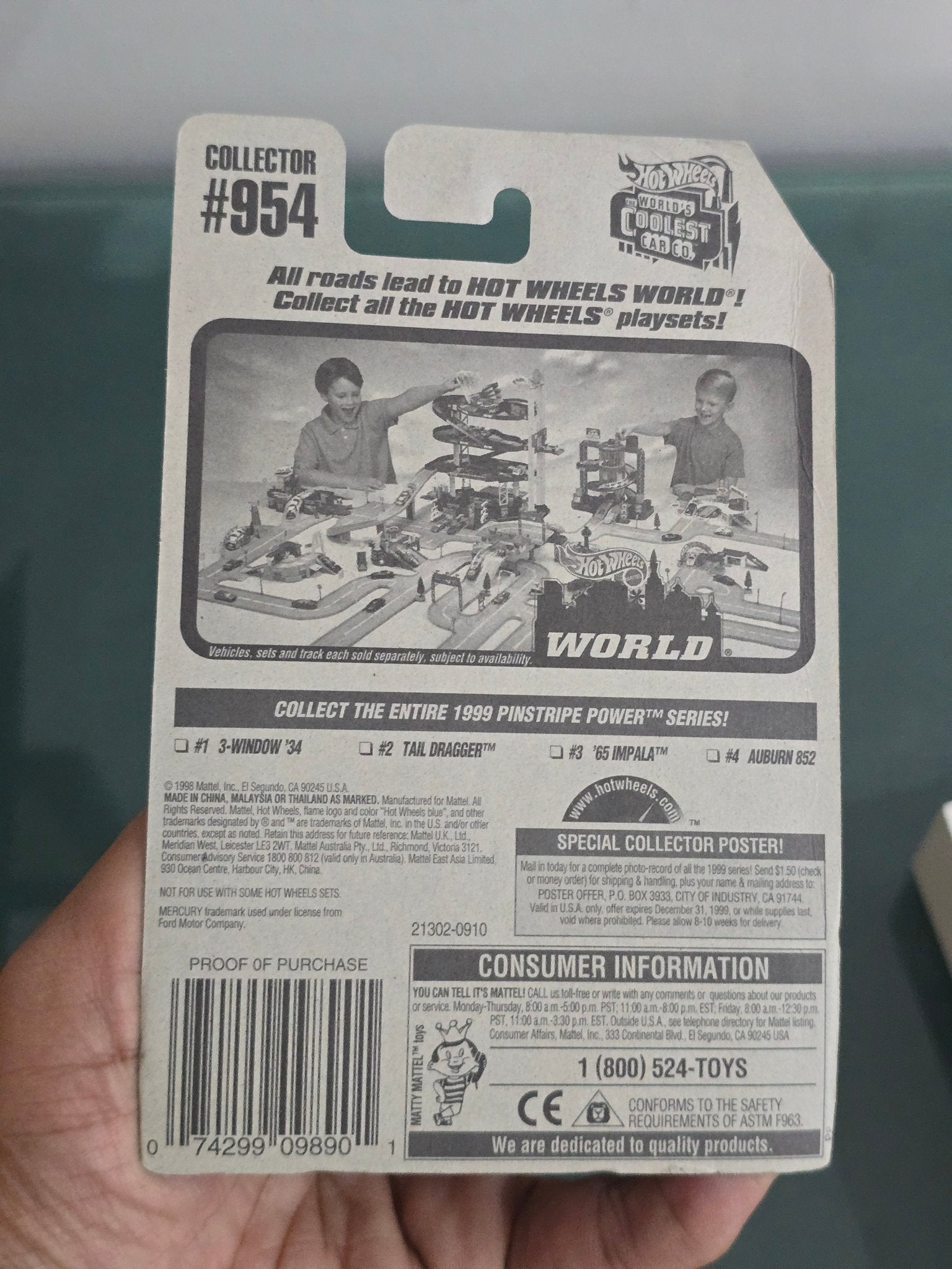 Hot Wheels Tail Dragger - Pinstripe Power Series - Kinder Logs