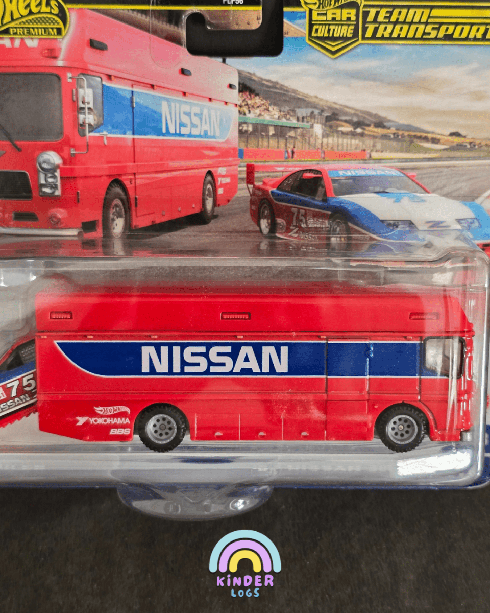 Hot Wheels Team Transport Euro Hauler and 1994 Nissan 300 ZX GTS - Kinder Logs