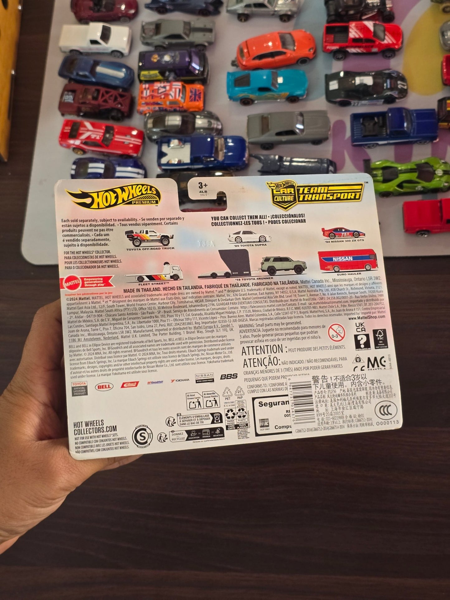 Hot Wheels Team Transport Euro Hauler and 1994 Nissan 300 ZX GTS - Kinder Logs