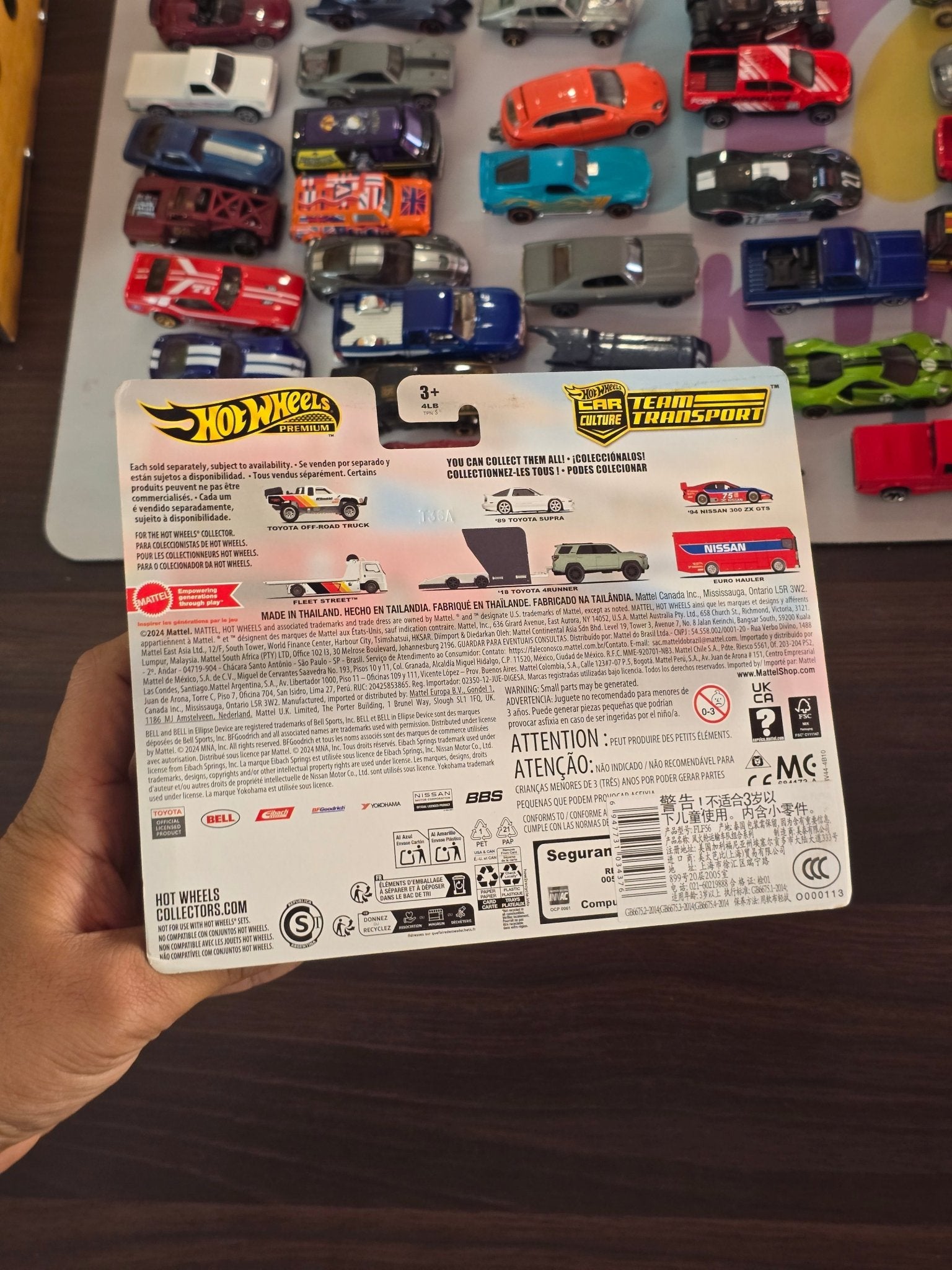 Hot Wheels Team Transport Euro Hauler and 1994 Nissan 300 ZX GTS - Kinder Logs