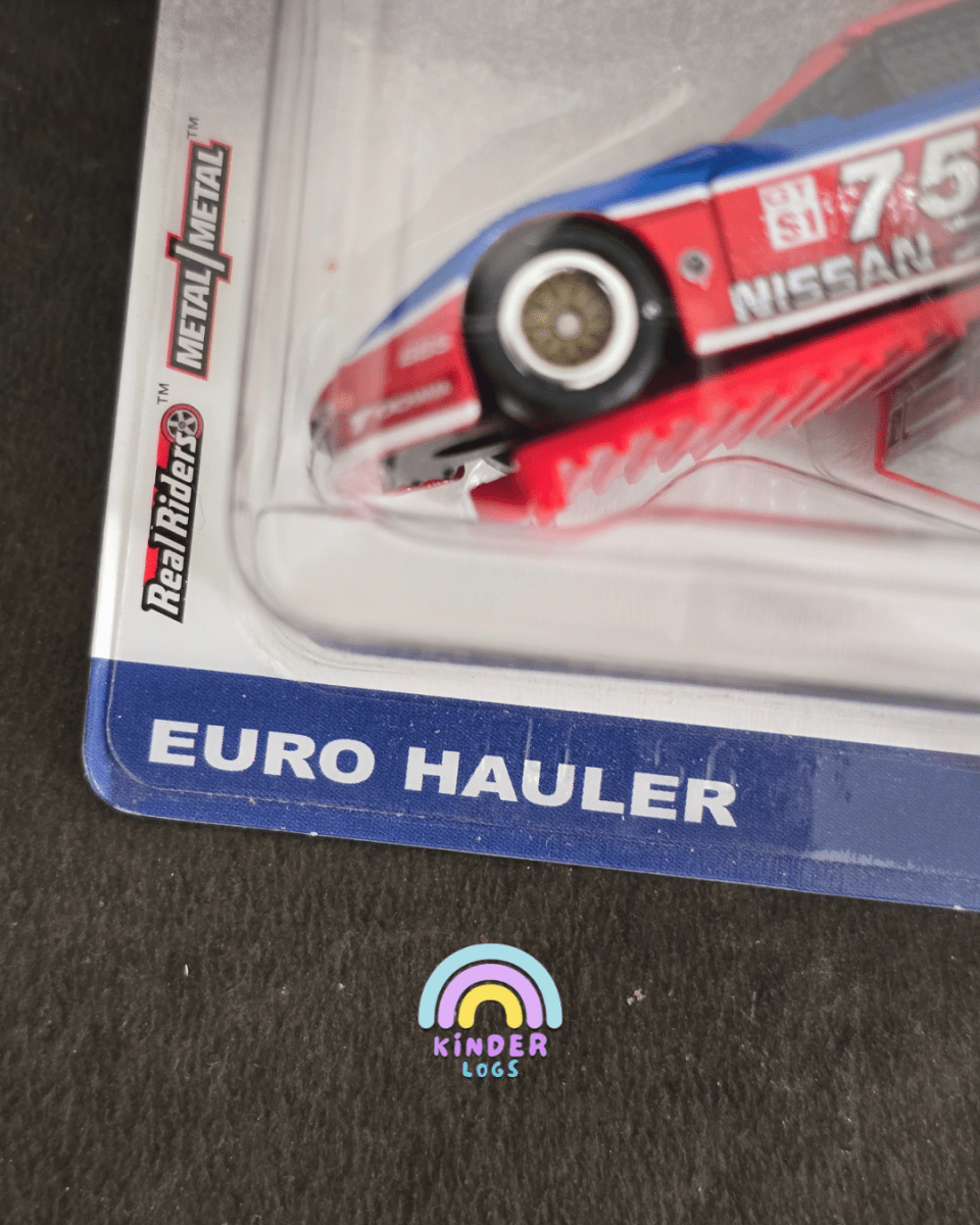 Hot Wheels Team Transport Euro Hauler and 1994 Nissan 300 ZX GTS - Kinder Logs