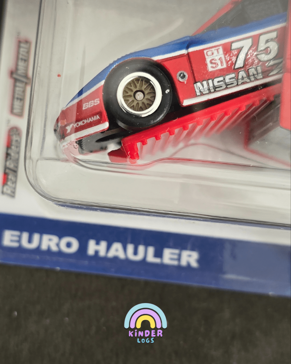 Hot Wheels Team Transport Euro Hauler and 1994 Nissan 300 ZX GTS - Kinder Logs