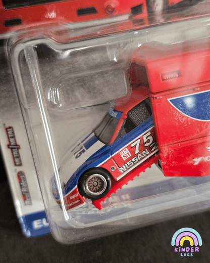 Hot Wheels Team Transport Euro Hauler and 1994 Nissan 300 ZX GTS - Kinder Logs