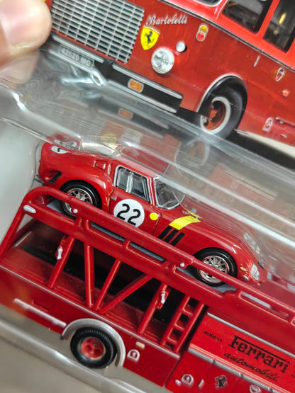 Hot Wheels Team Transport Ferrari 250 GTO & Fiat 642 RN2 Bartoletti - Kinder Logs