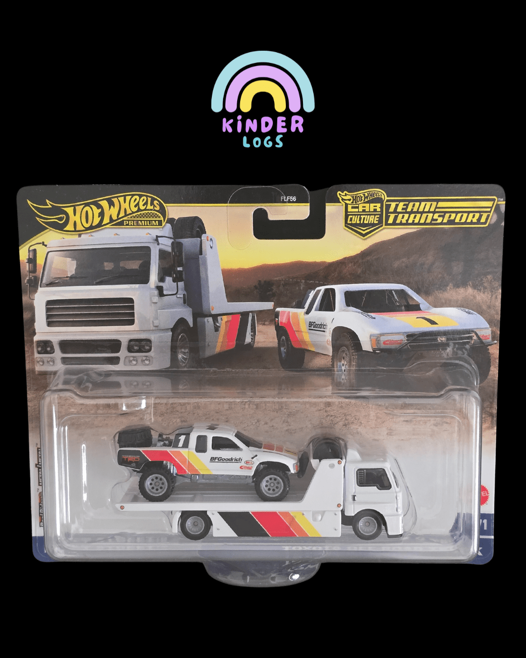 Hot Wheels Team Transport Fleet Street and Toyota Off - Road Truck - Kinder Logs