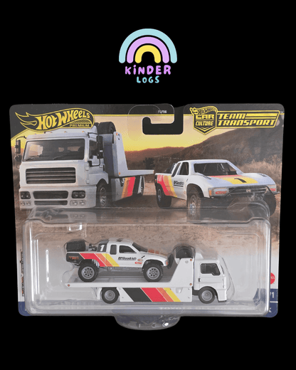 Hot Wheels Team Transport Fleet Street and Toyota Off - Road Truck - Kinder Logs