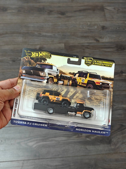 Hot Wheels Team Transport Horizon Hauler and Toyota FJ Cruiser (Imported) - Kinder Logs