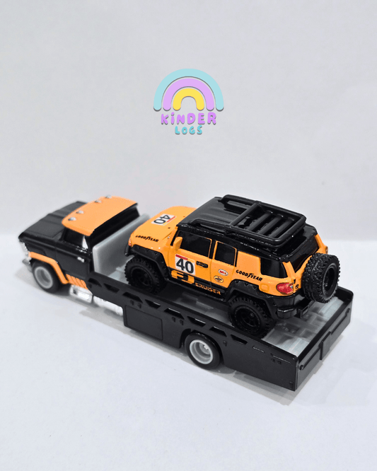 Hot Wheels Team Transport Horizon Hauler & Toyota FJ Cruiser (Uncarded) - Kinder Logs