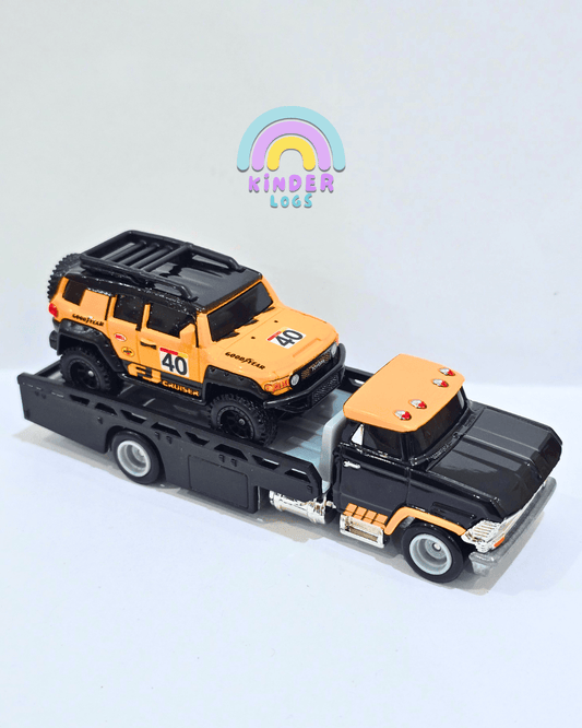 Hot Wheels Team Transport Horizon Hauler & Toyota FJ Cruiser (Uncarded) - Kinder Logs