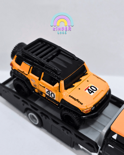 Hot Wheels Team Transport Horizon Hauler & Toyota FJ Cruiser (Uncarded) - Kinder Logs