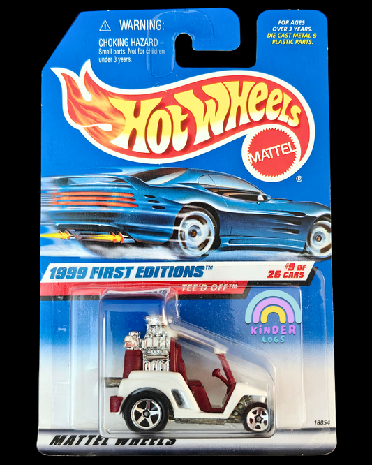Hot Wheels TEED OFF - White (Imported) - Kinder Logs
