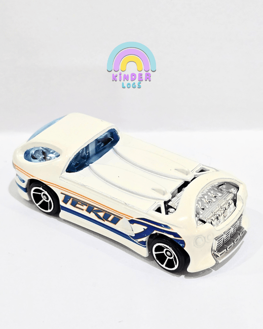 Hot Wheels TEKU Deora II - White (Uncarded) - Kinder Logs