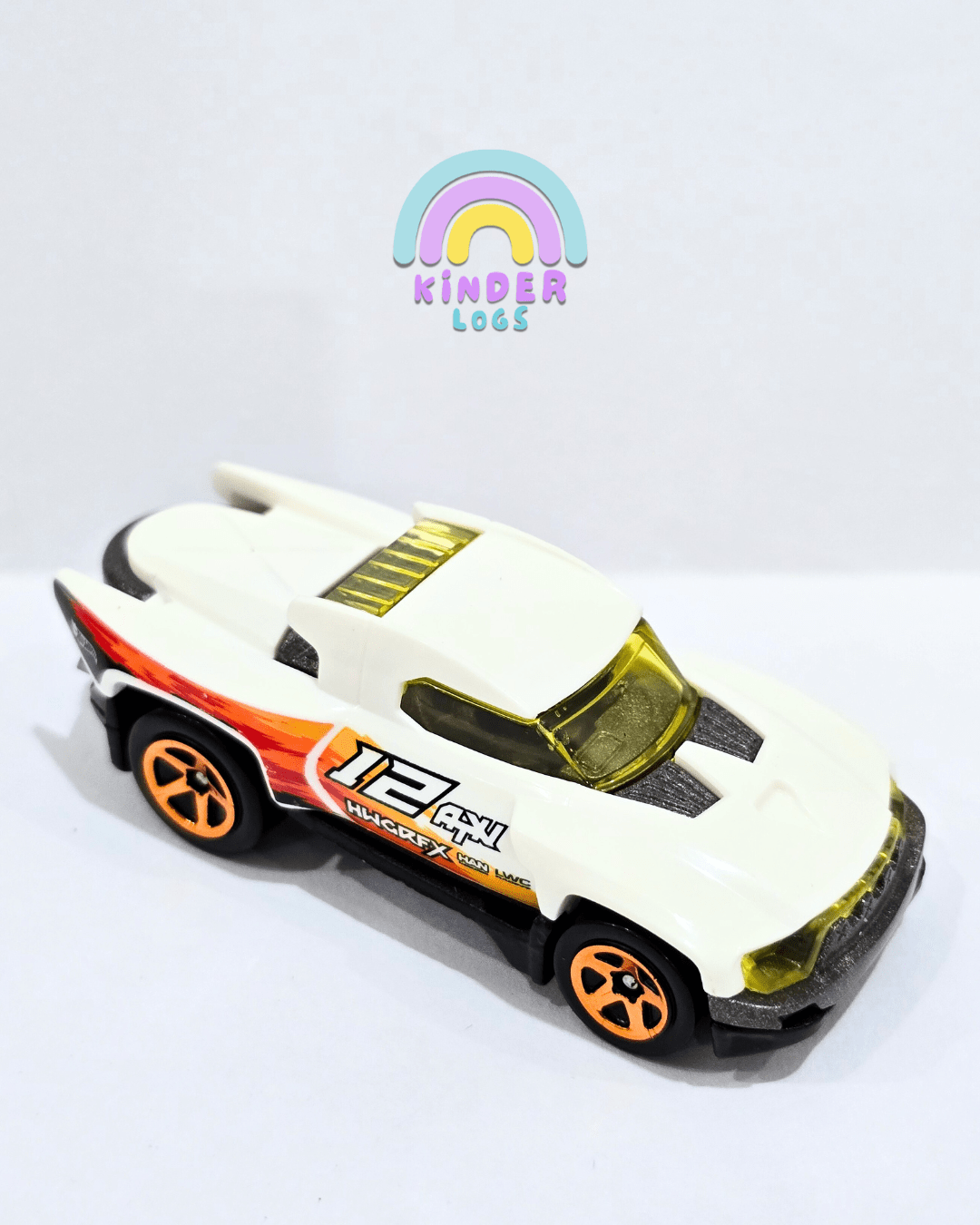Hot Wheels Terra Tracktyl - White (Uncarded) - Kinder Logs