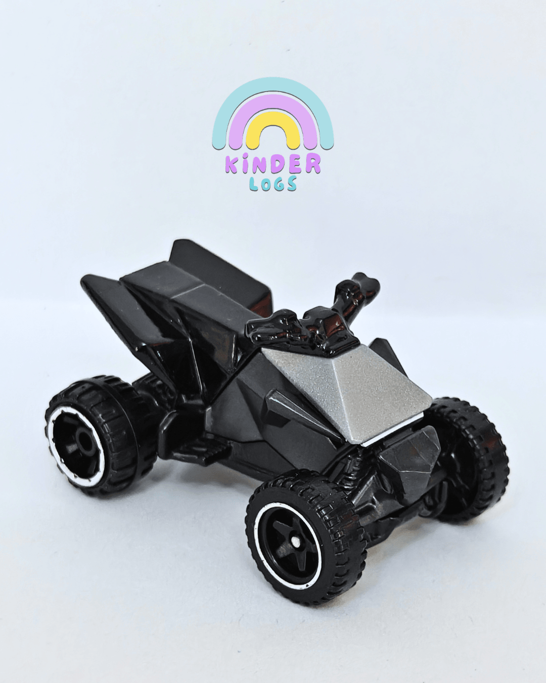 Hot Wheels Tesla Cyberquad - Silver (Uncarded - New) - Kinder Logs