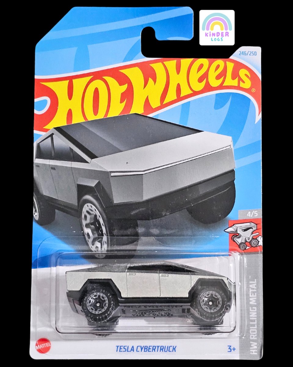 Hot Wheels Tesla Cybertruck - Rolling Metal (Q Case) - Kinder Logs