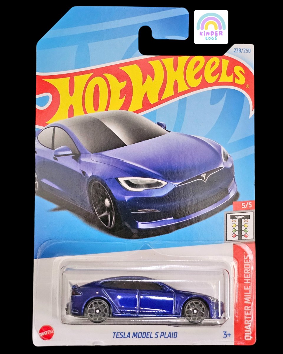 Hot Wheels Tesla Model S Plaid (P Case) - Kinder Logs