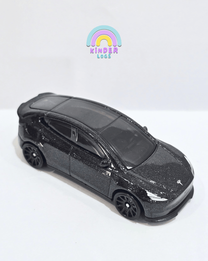 Hot Wheels Tesla Model Y - Black (Uncarded) - Kinder Logs