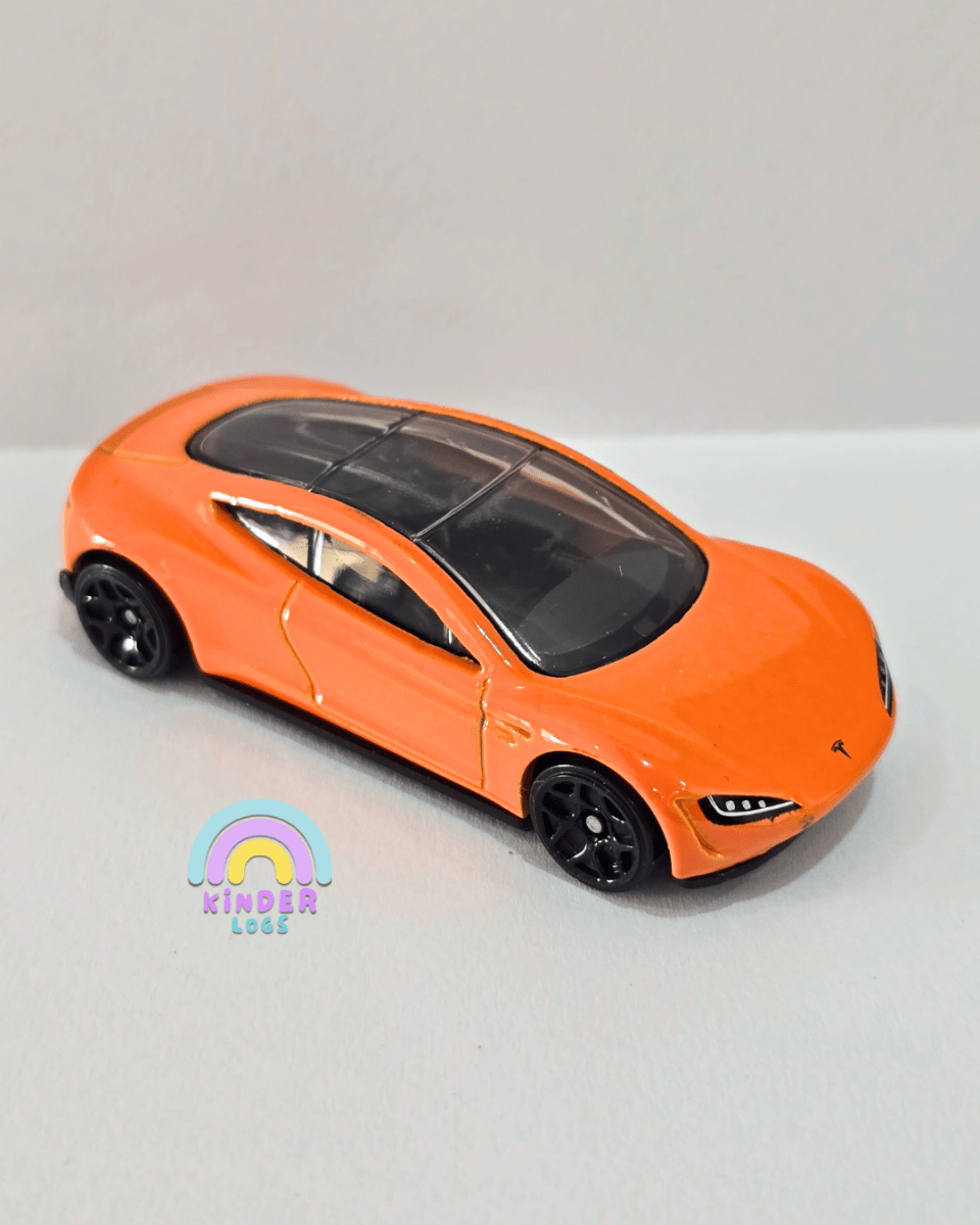 Hot Wheels Tesla Roadster - Hard Top Model (Uncarded) - Kinder Logs