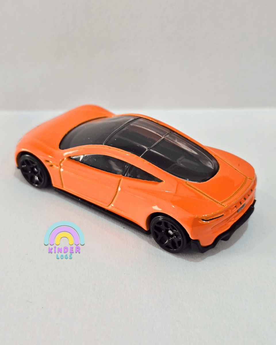 Hot Wheels Tesla Roadster - Hard Top Model (Uncarded) - Kinder Logs