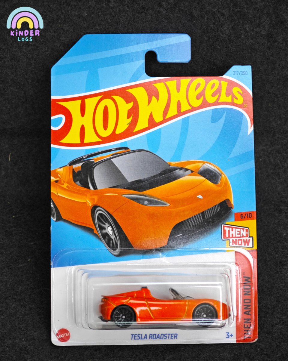 Hot Wheels Tesla Roadster Sports Car - Kinder Logs
