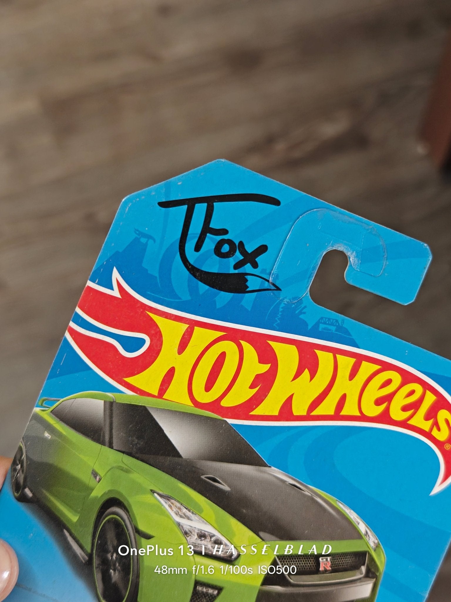 Hot Wheels TFox 2017 Nissan GT - R (R35) Guaczilla (2019 Card) - Kinder Logs