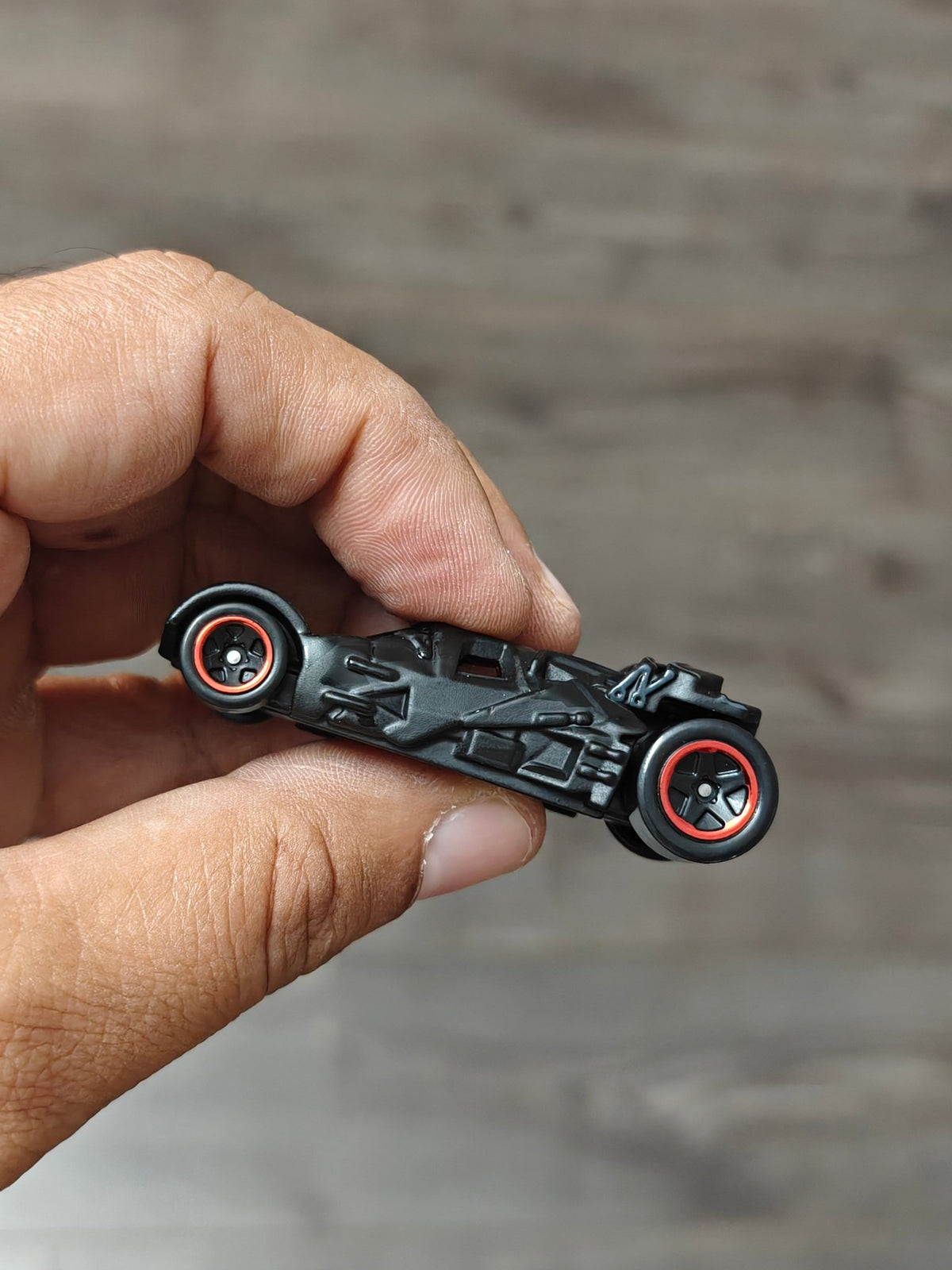 Hot Wheels 'The Dark Knight' Batmobile - Black (Uncarded - New) - Kinder Logs