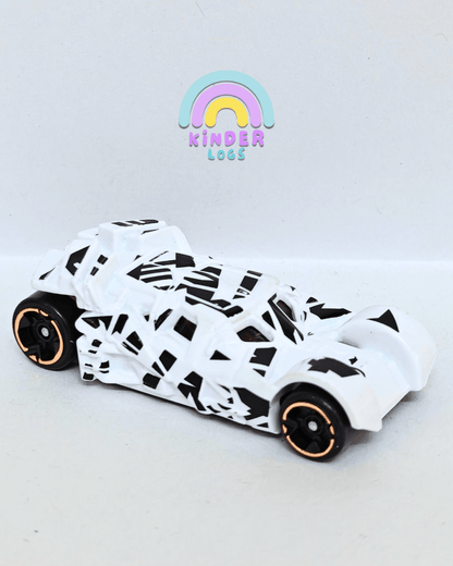 Hot Wheels 'The Dark Knight' Batmobile - White (Uncarded - New) - Kinder Logs