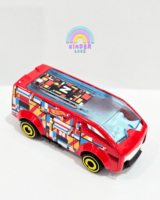 Hot Wheels The Vanster - Red (Uncarded) - Kinder Logs
