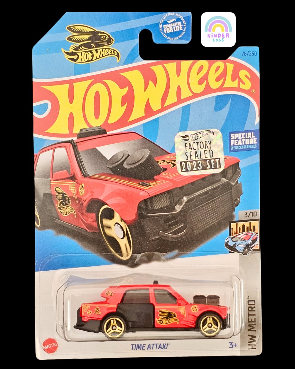 Hot Wheels Time Attaxi Factory Sealed Car - Kinder Logs