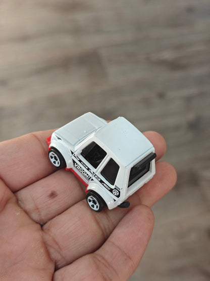Hot Wheels Tooned Volkswagen Golf MK1 - White (Uncarded - New) - Kinder Logs