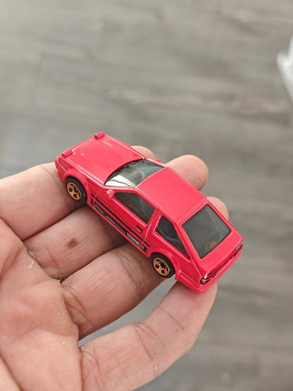 Hot Wheels Toyota AE86 Sprinter Trueno - Red (Uncarded - New) - Kinder Logs
