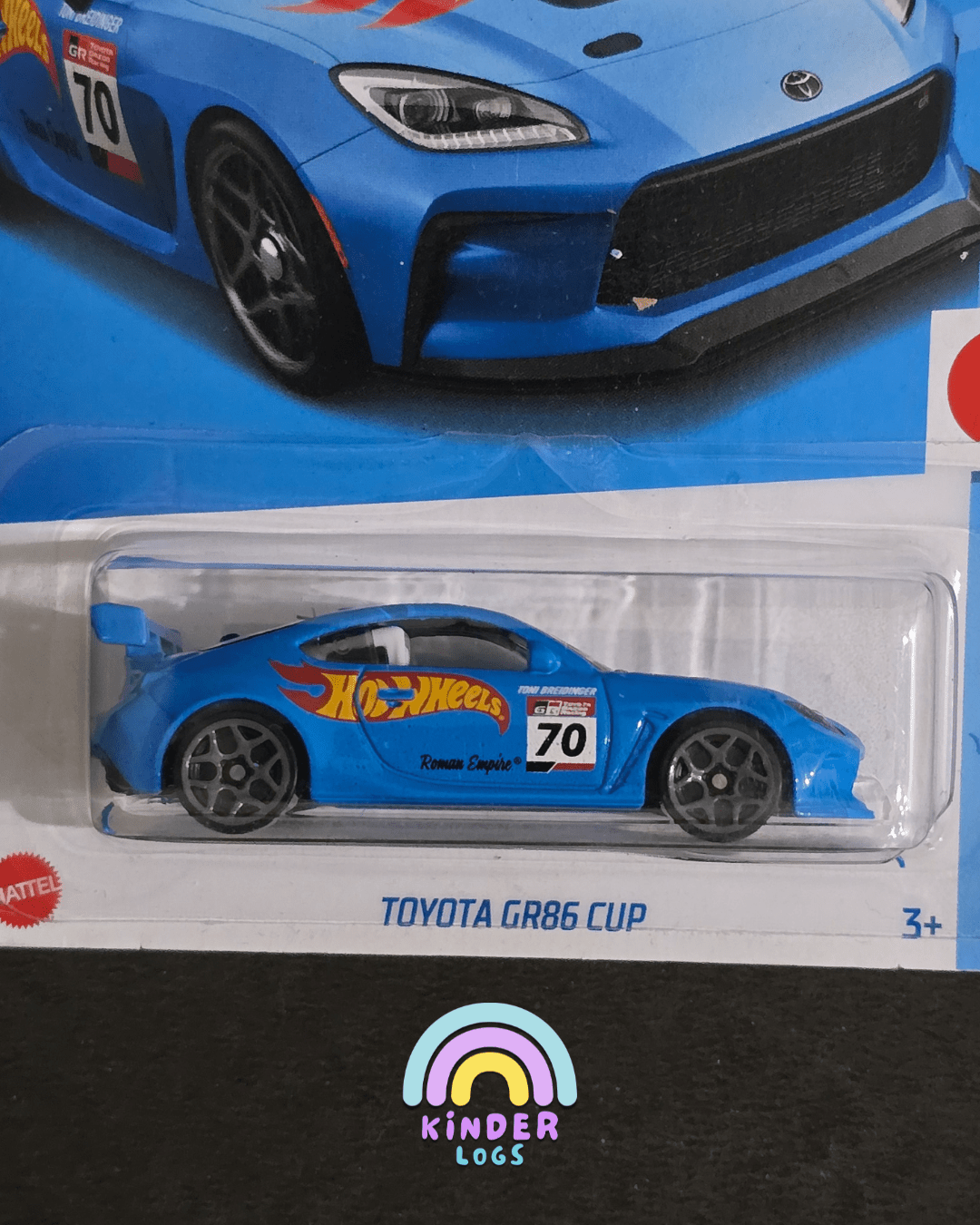 Hot Wheels Toyota GR86 Cup - Blue (Imported) - Kinder Logs