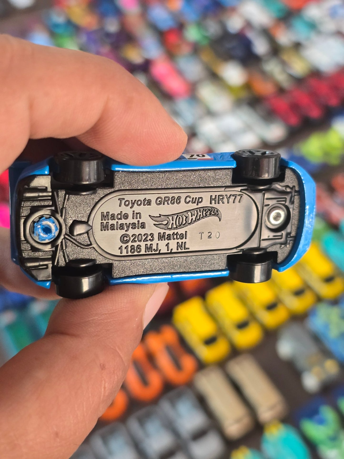 Hot Wheels Toyota GR86 Cup - Blue (Uncarded - New) - Kinder Logs