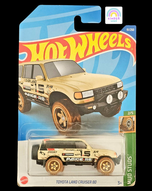 Hot Wheels Toyota Land Cruiser 80 Mud Studs Edition - Kinder Logs