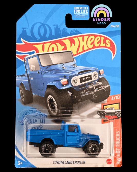 Hot Wheels Toyota Land Cruiser - Blue (Imported) - Kinder Logs