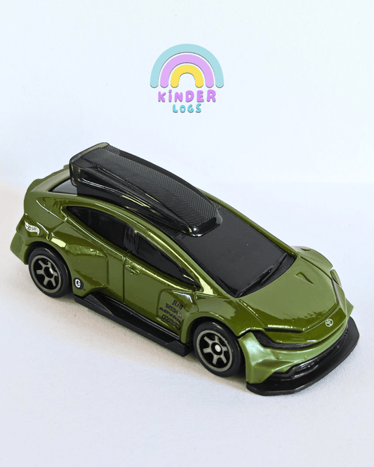 Hot Wheels Toyota Prius Custom - Green (Uncarded - New) - Kinder Logs