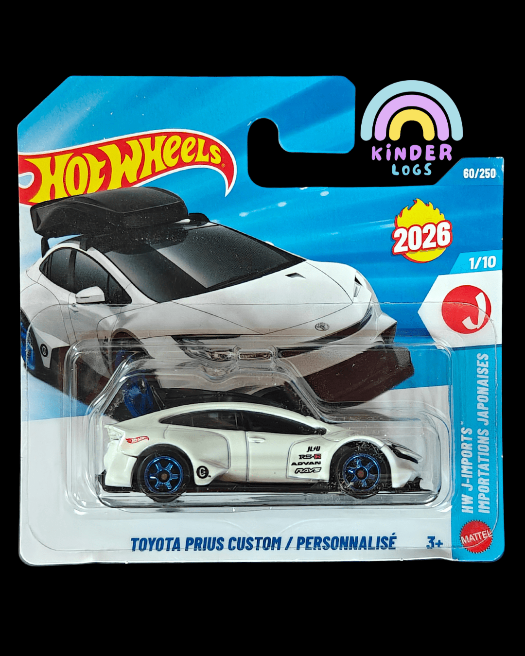 Hot Wheels Toyota Prius Custom - Short Card (Imported) - Kinder Logs